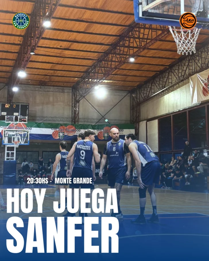 Liga Federal 2025: El lunes 28 de abril San Fernando visita a Club Monte Grande
