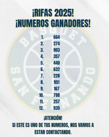Rifas 2025: Conocé los números ganadores