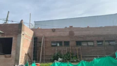Nuevo SUM de Básquet: Avanzan las obras con la construcción de paredes externas e internas